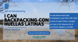 I can Backpacking con huellas latinas