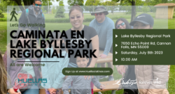 caminata en lake byllesby regional park