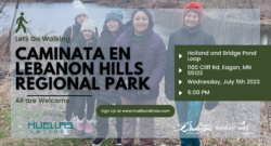 caminata en Lebanon Hills Regional Park