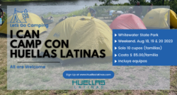 I can camp con huellas latinas