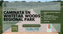 caminata en Whitetail woods regional park
