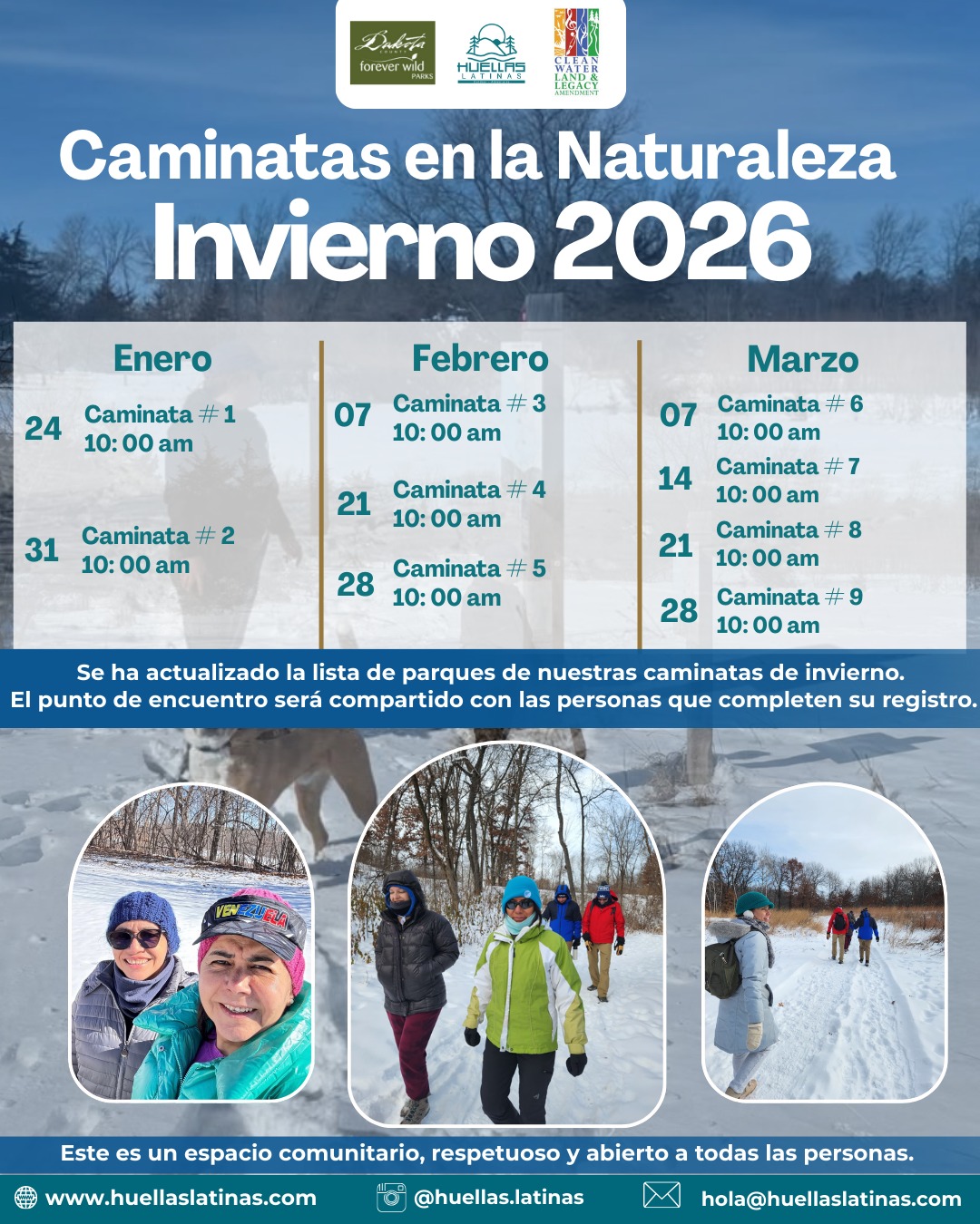 caminatas de invierno caminatas de invierno