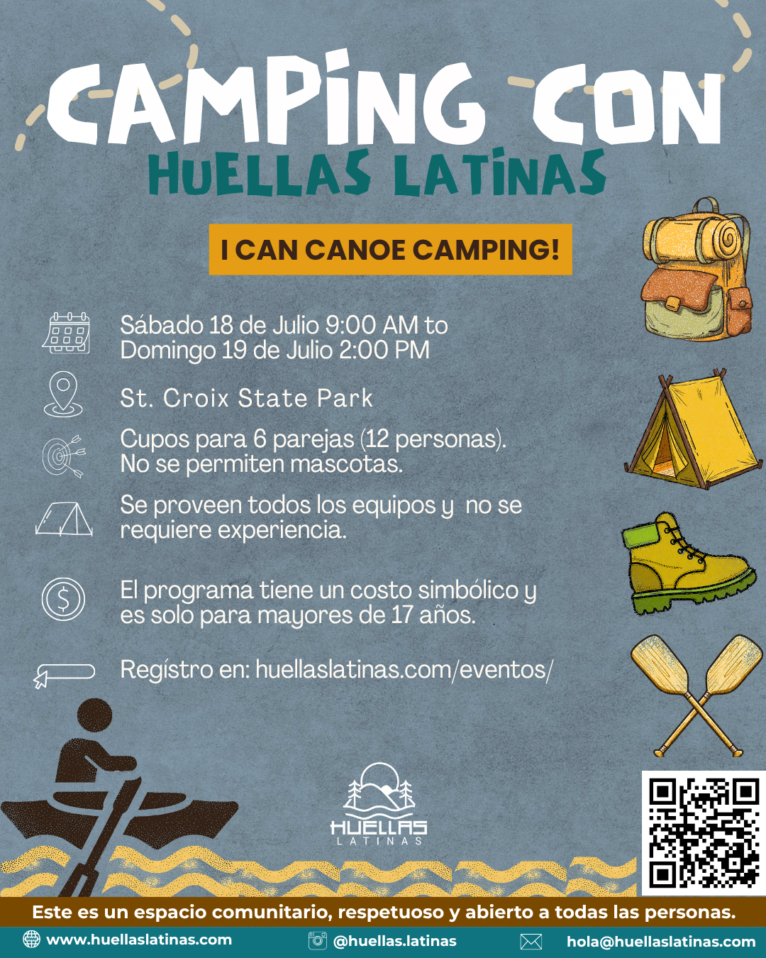 Caming July 18 to 19